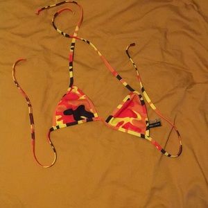 Kendall and Kylie fire camp bikini top